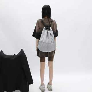 N127 ส่งจากไทย กระเป๋าเป้ 33 ผ้าไน่ล่อน มีช่องตาข่ายใส่ของด้านหน้า
