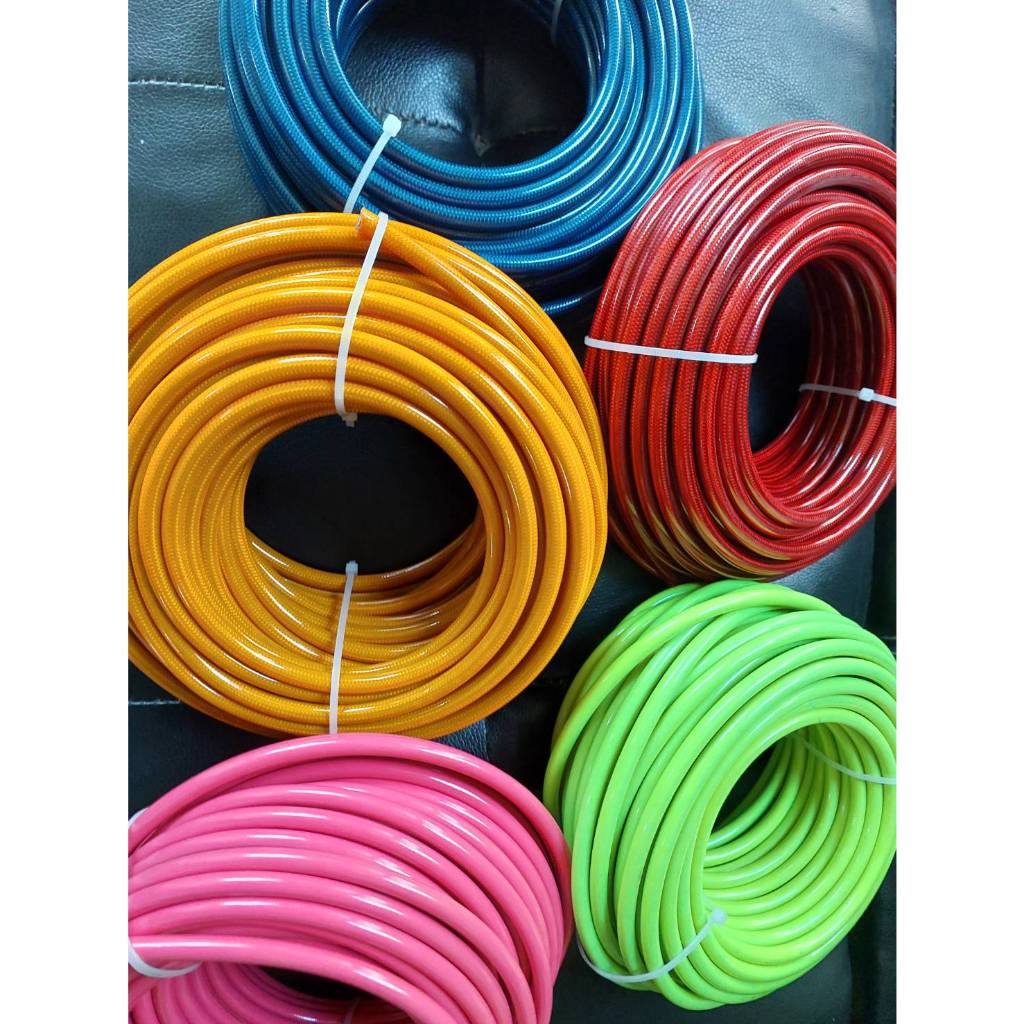 สายถัคน้ำมันเบรค แท้100% สายถัก  AN3 (ราคาต่อฟุต) สายเบรค ท่อPTFE รูใน 4 มิล