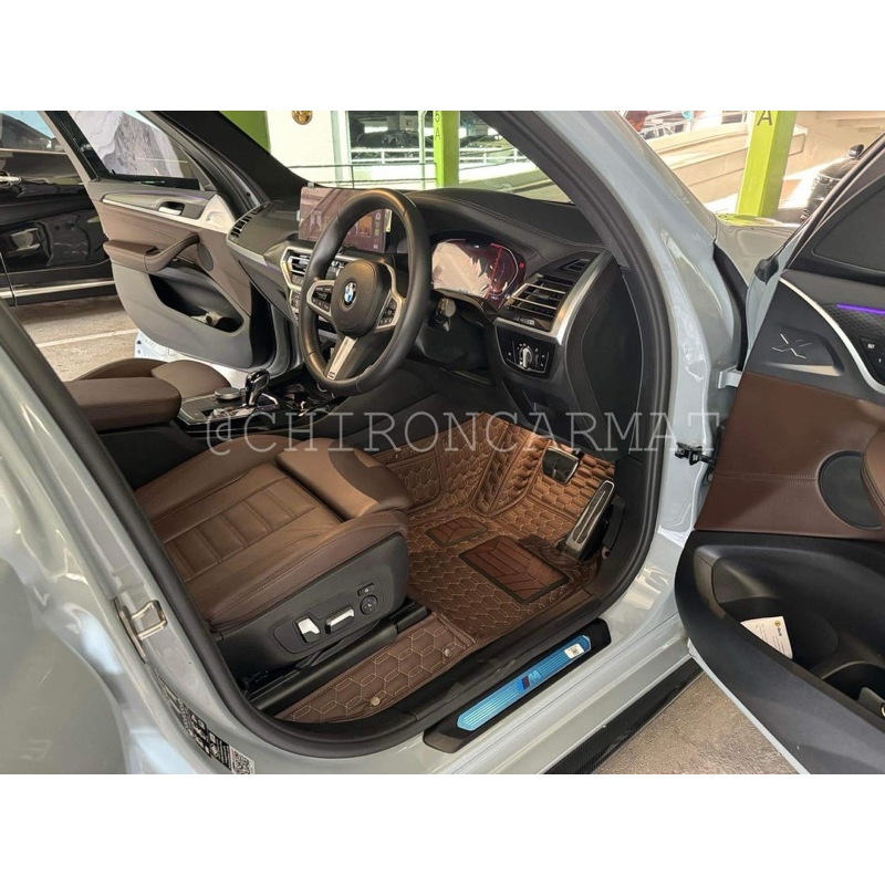 BMW X1-6 (แจ้งรุ่นในแชท) พรมรถยนต์เข้ารูป 6-7D (ทำได้ทุกรุ่นทักแชทสอบถาม)