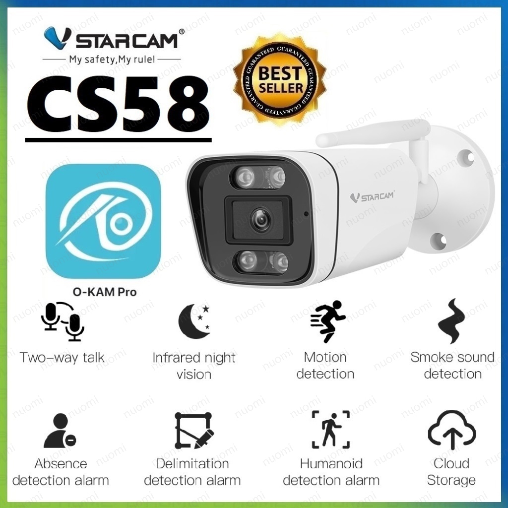 【VSTARCAM】CS58 SUPER HD 1296P 3.0MegaPixel H.264+ WiFi iP Camera กล้องวงจรปิดไร้สาย
