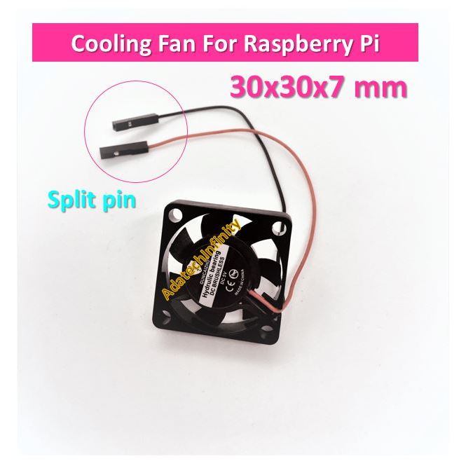 Cooling Fan 5V Split pin  For Raspberry Pi 4B /3B+ /3B (สต๊อกไทย)