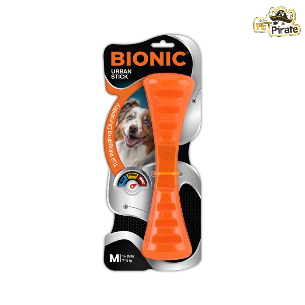 BIONIC Urban Stick สติ๊กแท่ง ของเล่นสุนัข ยางหนาเหนียว เคี้ยวมัน ไม่เจือปนสารเคมี BPA Free มีให้เลือก 2 ขนาด