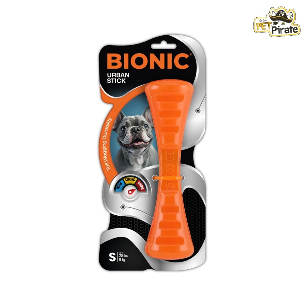 BIONIC Urban Stick สติ๊กแท่ง ของเล่นสุนัข ยางหนาเหนียว เคี้ยวมัน ไม่เจือปนสารเคมี BPA Free มีให้เลือก 2 ขนาด