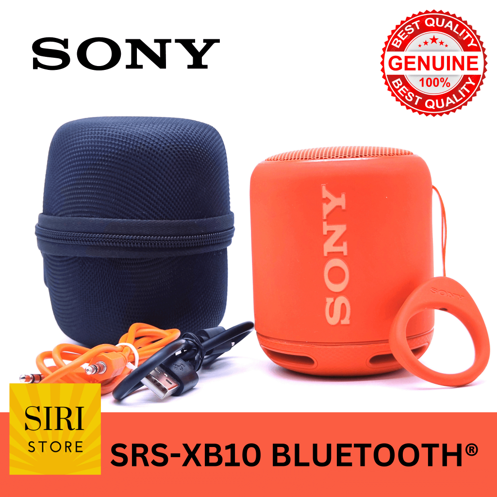 ลำโพง Sony SRS-XB10 BLUETOOTH® แบบพกพา EXTRA BASS™ ของแท้ 100% กันน้ำ สีส้ม (สินค้ามือสอง สภาพใหม่ 9