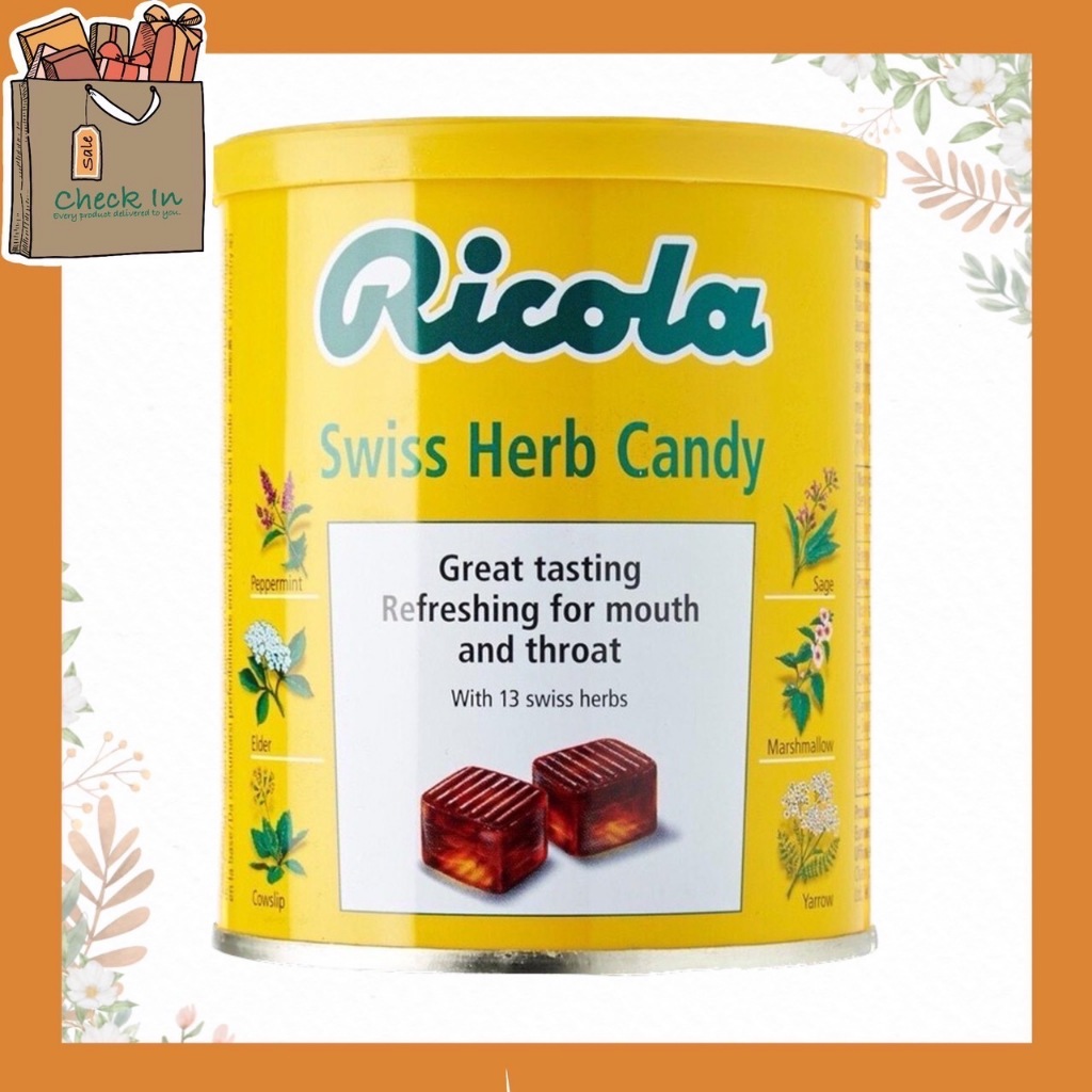 Ricola Swiss Herb Candy Original Herb 250 g. ริโคล่า ริโคลา ลูกอมสมุนไพร 250 กรัม Fisherman's friend