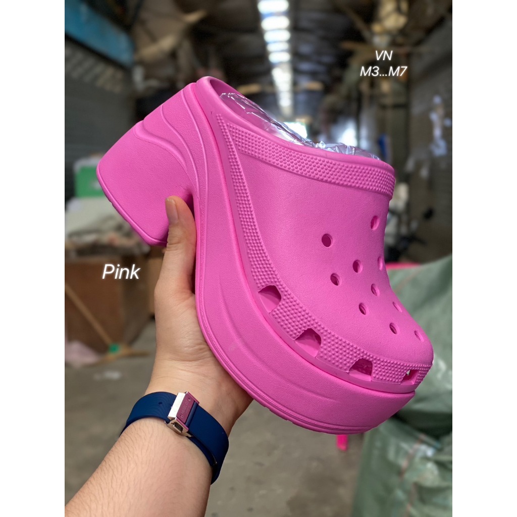 HOT📣รองเท้าแตะแบบสวมเสริมส้น Crog Siren Sz.36-40 Eu พร้อมส่ง สายแฟห้ามพลาด ฮิตมาก เสริมส้น V60A106
