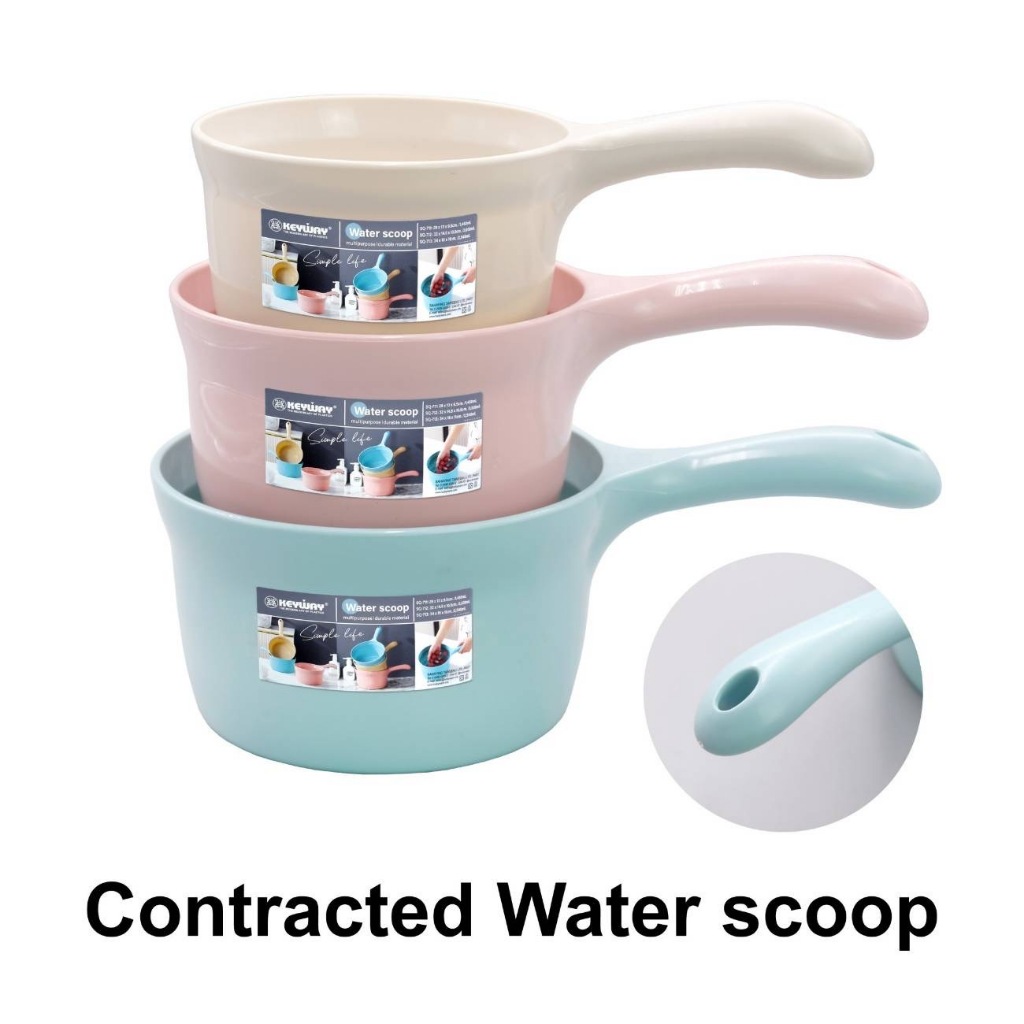ขั้นตักน้ำพลาสติก กระบวยตักน้ำมีด้ามจับ ความจุ 1,450 ml. รุ่น SQ-711 KEYWAY