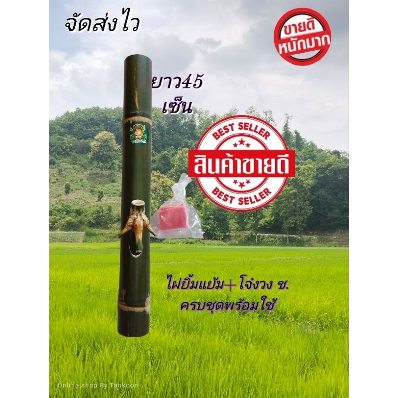 บ้อง ไม้ไผ่ แจกัญ บ้องไม้ไผ่ธรรมชาติ ไม้ไผ่คุณภาพ สวยเงางาม