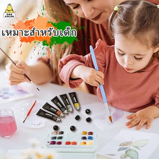 Giorgione ชุดสีอะคริลิค 12/24สี ใช้ได้กับ DIY เช่นเดียวกับกราฟฟิตี ภาพวาดผนัง ภาพวาดกันน้ำ สีย้อมผ้า Acrylic Paint