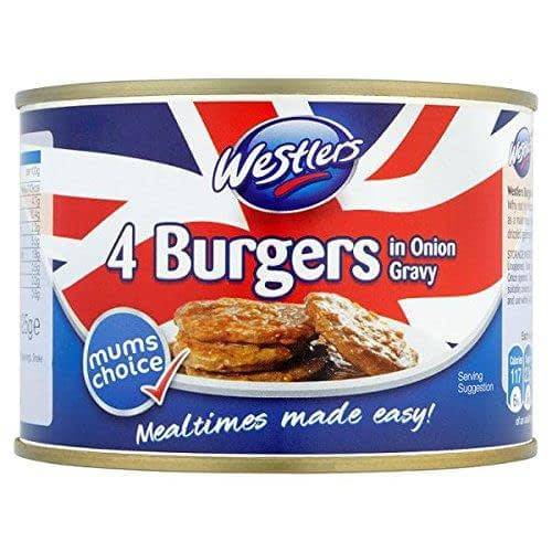 WESTLERS Burgers in Onion Gravy x 4 - 425g