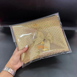 ผ้าห่อสินสอด สีทอง พร้อมโบว์สีทอง