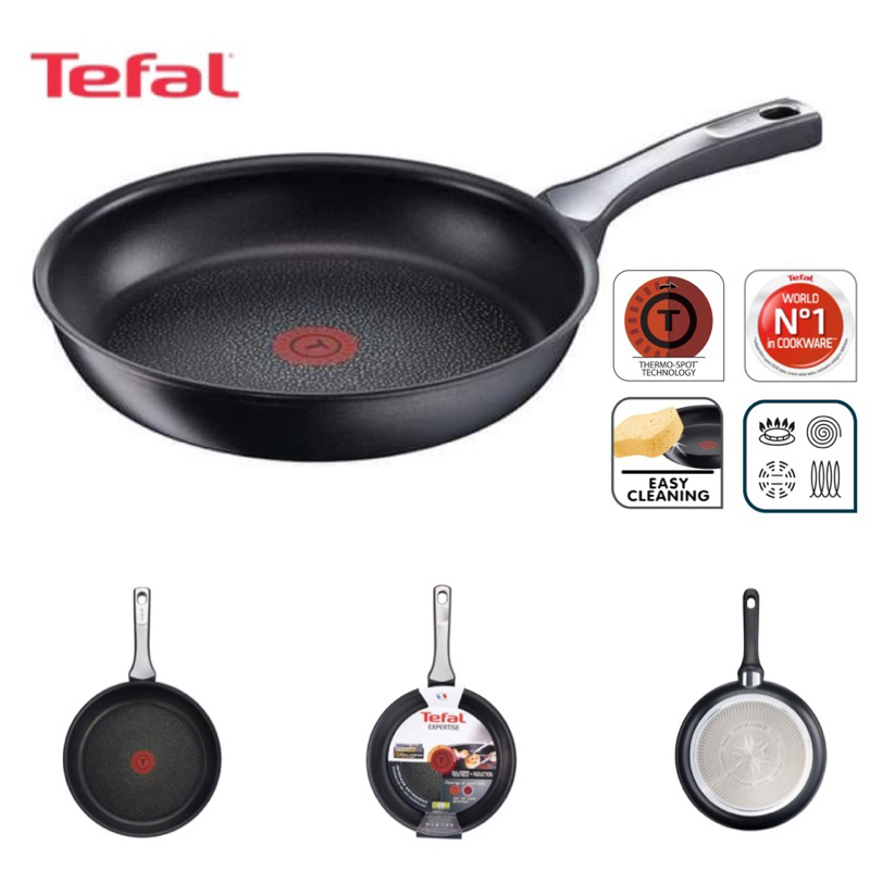 TEFAL กระทะ Cooking Pans Expertise 28 ซม. รุ่น C6200672 ร้อนเร็ว Mand in France 🇫🇷 ปลอดภัยไร้สารเคมี