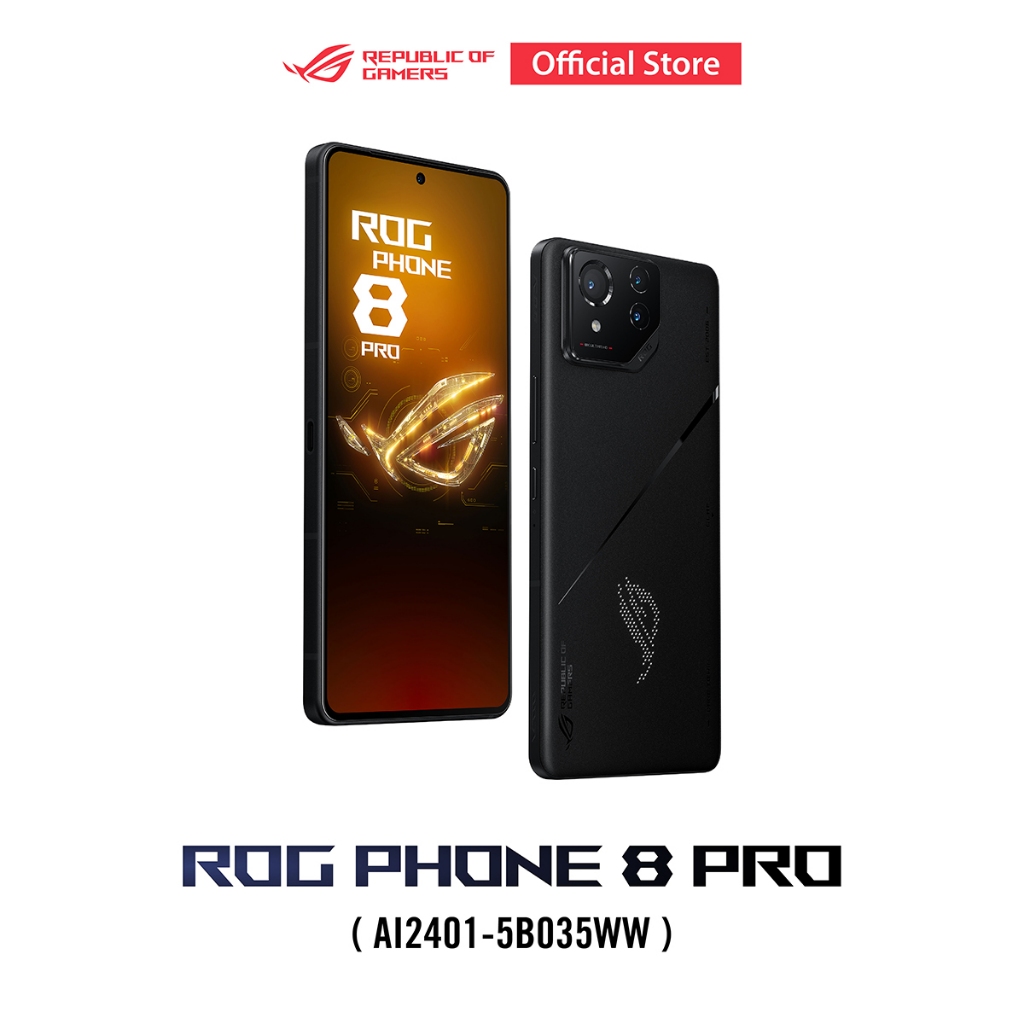 ASUS ROG Phone 8 Pro (16GB/512GB), Gaming Phone, 6.78" FHD+ (2448x1080), Snapdragon 8 Gen 3 (AI2401-5B035WW)