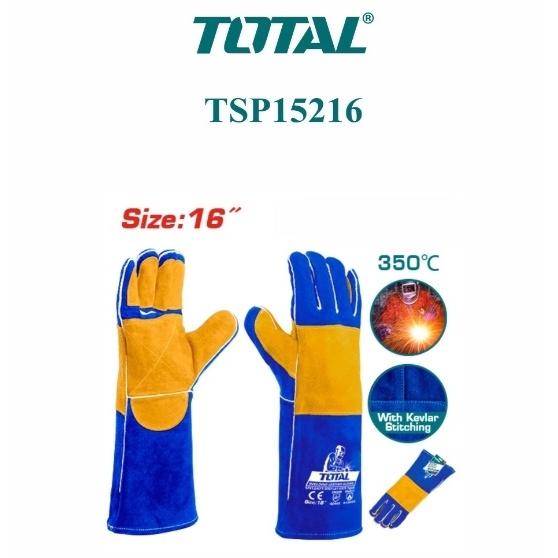 TOTAL ถุงมือหนัง สำหรับงานเชื่อม รุ่น TSP15216