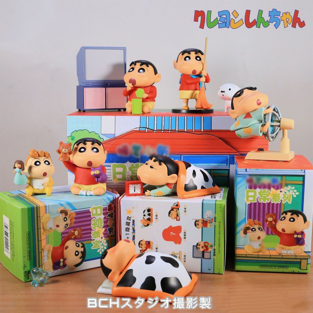ฟิกเกอร์การ์ตูนชินจัง ภาพยนตร์ การ์ตูนอนิเมะ Crayon Shin Chan น่ารัก ของเล่นสําหรับเด็ก ของขวัญวันเกิด ของขวัญวันวาเลนไท
