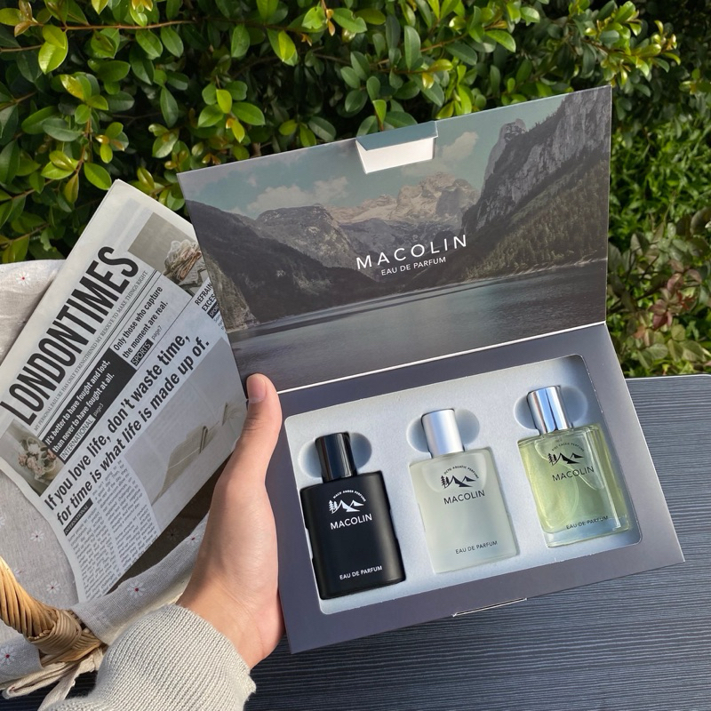 MACOLIN (MS01 เซ็ตป่า) ขวดละ30ml*3 ติดทน 10-12 ชั่วโมง เน้นหอมนาน หอมทน หอมมีสเน่ห์ไม่ซ้ำใคร