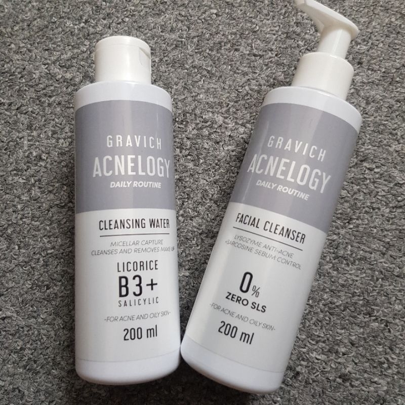 Gravich Acnelogy Clensing water/ Facial cleanser (ส่งต่อ)