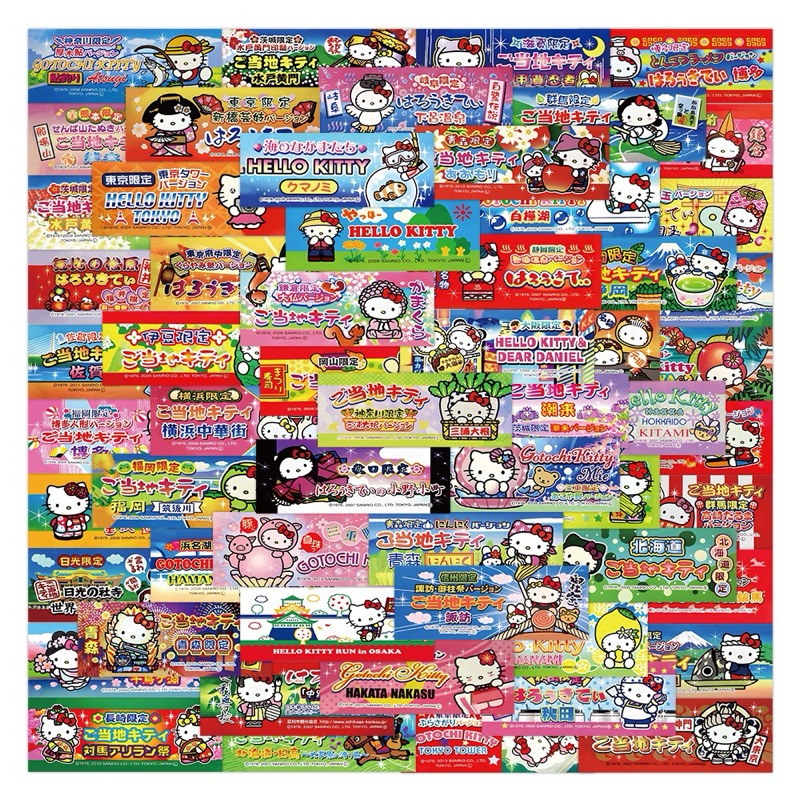 ♥️พร้อมส่ง!สติ๊กเกอร์ลายการ์ตูน Hello Kitty Limited Series สําหรับติดตกแต่ง 100ชิ้น
