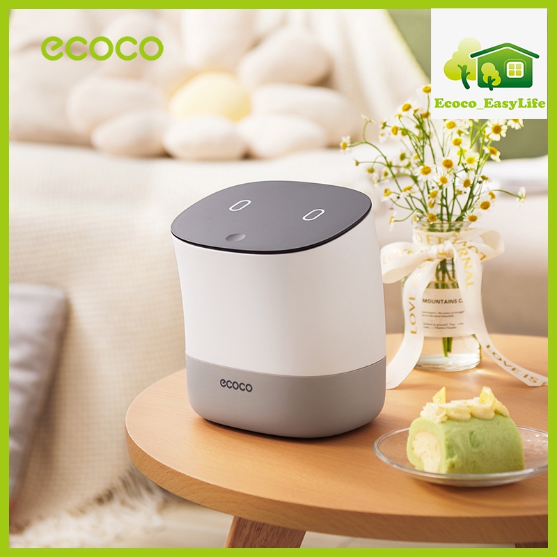 [พร้อมส่ง]ECOCO ถังขยะตั้งโต๊ะ มินิ ในห้องนอน ห้องนั่งเล่น น้ำแข็ง สไตล์โมเดิร์น กองขยะ ความจุ 1.5 ล