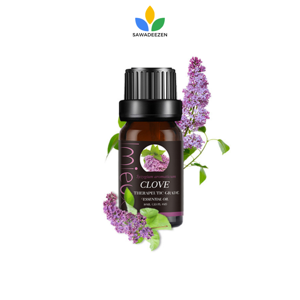 Clove Essential Oil, 100% Pure, Therapeutic Grade, 10 ml น้ำมันหอมระเหย กลิ่น กานพูล | SawadeeZen
