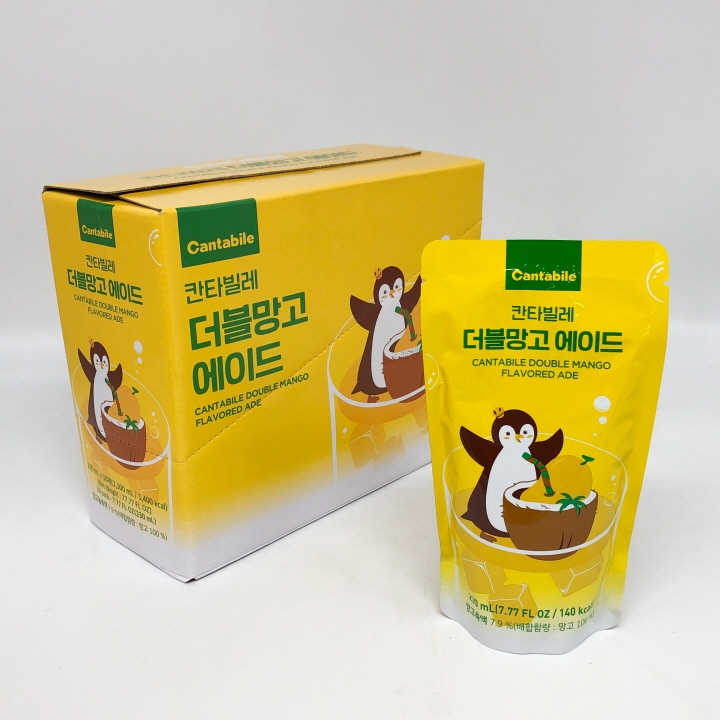 สำเร็จรูปพร้อมดื่ม น้ำถุงเกาหลี 230ML รสบลูเบอร์รี่ พีช องุ่น น้ำผลไม้ซองเกาหลี 칸타빌레 ราคา ถูกที่สุด ดีลบีเคเค แกลเลอรีภาพที่ 5