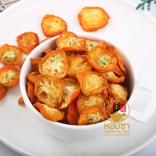 ชาส้มจี๊ด ส้มจี๊ดแห้ง หั่นฝาน เกรด A หอม สวย สะอาด เต็มชิ้น ไม่ใช่เศษ Dried Kumquat Tea