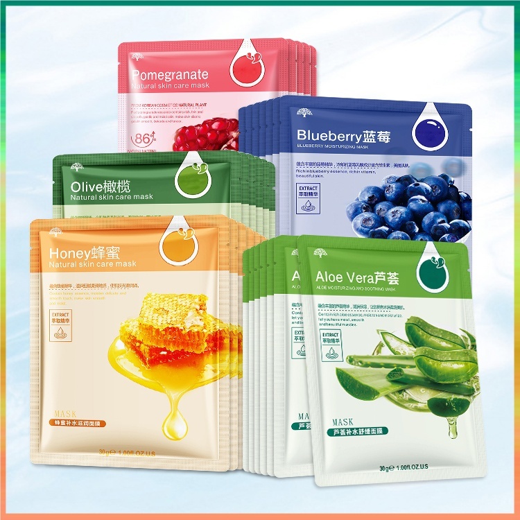 แผ่นมาส์กหน้า มาส์กหน้า มาส์ก มาร์คหน้า มาร์กหน้า มาร์ค มาร์ก Mask หน้าขาวใส บำรุงผิว ลดริ้วรอยมาร์คหน้า หมองคล้ำ