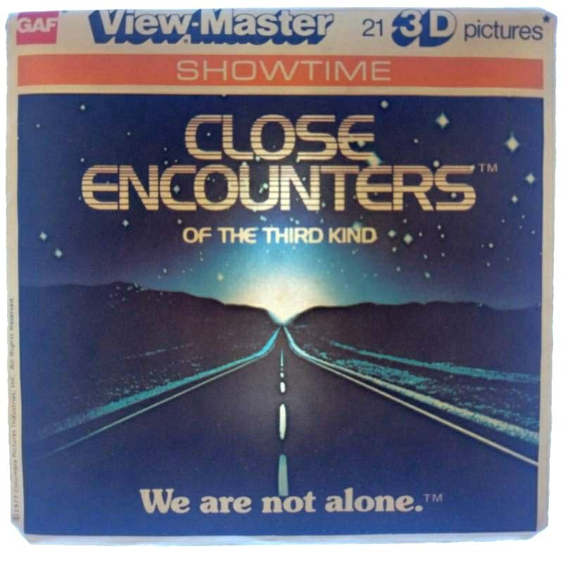 แผ่นฟิล์ม gaf วิวมาสเตอร์ View Master 3D Close Encounters of the Third Kind 1977 view master มือสองส