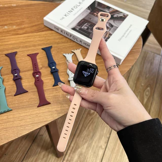 ยางนุ่มบางสายสี Candy เหมาะกับ Ultra 49mm46mm45mm41mm44mm40mm38m42m.iWatch Series 11 10 9 8 7 6 5 SE 4 3 2 1