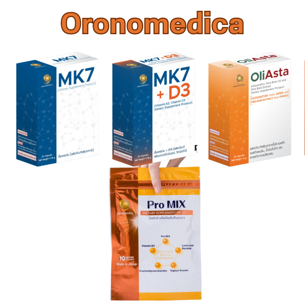 ORONOMEDICA MK7 / OliAsta / Nepro Cap / ProMix  (ผลิตภัณฑ์อาหารเสริม) โอโรโนเมดิก้า