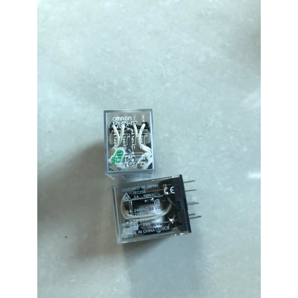 MY4N-D2 24VDC RELAY OMRON ราคา / 1 ตัว