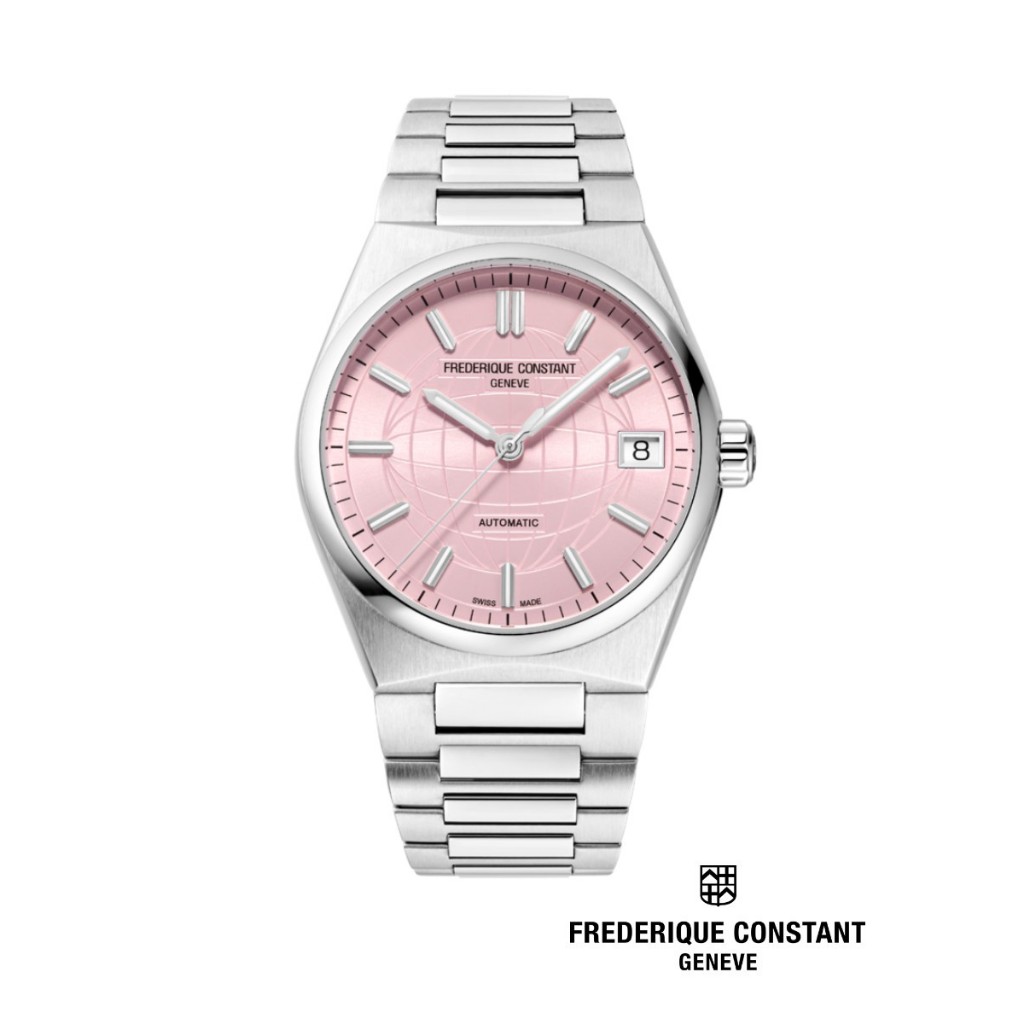 Frederique Constant Automatic FC-303LP2NH6B Pink Dial Highlife Ladies Watch