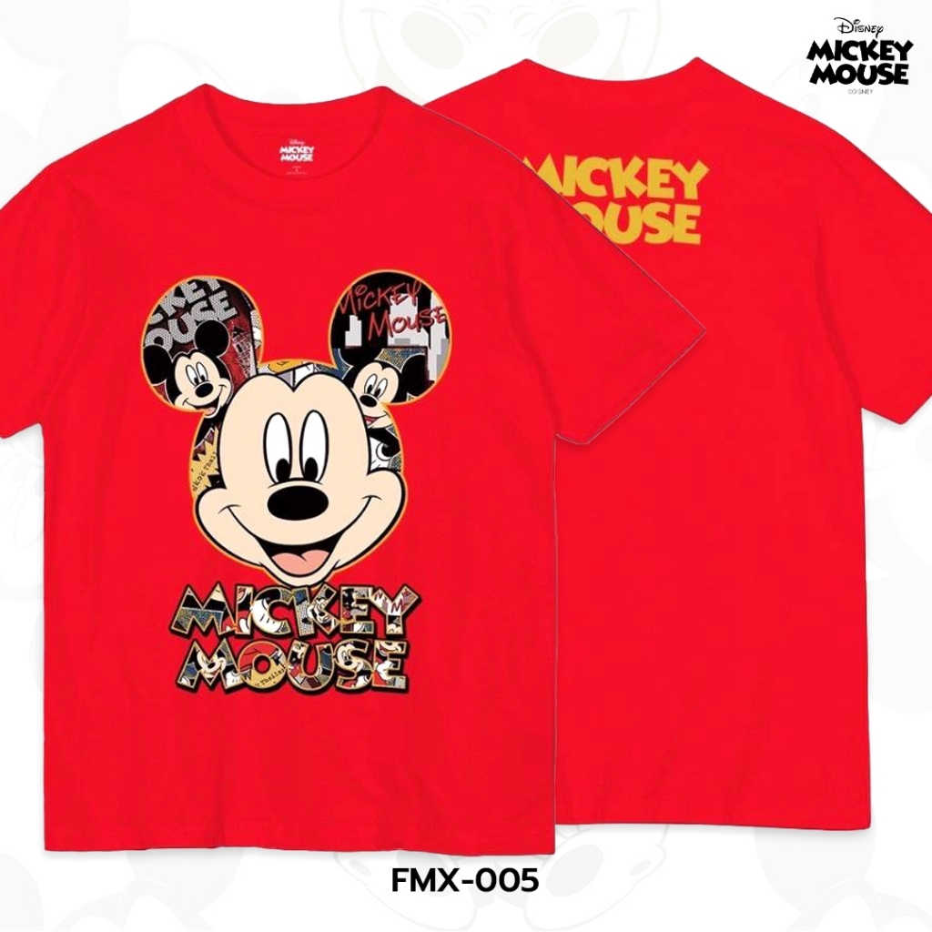 Power 7 Shop เสื้อยืดลาย มิกกี้เมาส์ ลิขสิทธิ์แท้ดิสนีย์ (FMX-005-DTF)