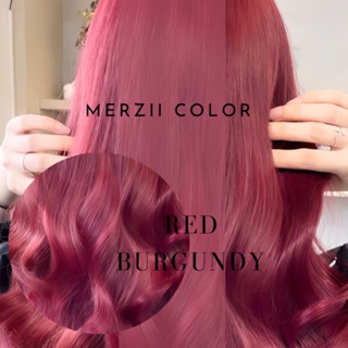 MERZii Color สีแดงหม่น Burgundy.♥️♥️♥️ (พื้นผมระดับ5-6 หรือ …