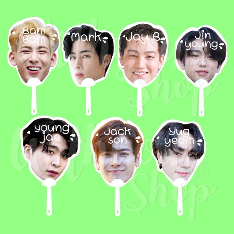 พัดหัวโต พัดกลมพื้นหลัง ลายgot7 มาร์ค แบมแบม จินยอง เจบี แจ็คสัน ยูคยอม ยองแจ สินค้าพร้อมส่ง - รูปที่ 3