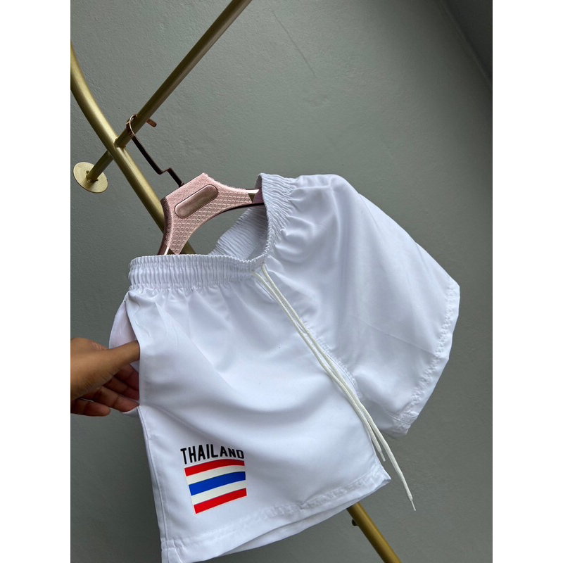 กางเกงลำลองผ้าร่มใส่สบายลายธงชาติThailand