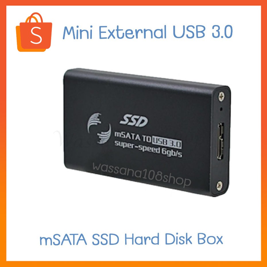 mSATA to USB 3.0 External Enclosure Converter Adapter SSD Case Box