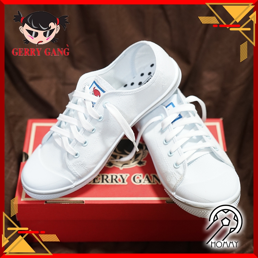 Gerry gang รองเท้าผ้าใบขาว Gerry gang F499 รุ่นใหม่ร็อกเก็ตรูปเพชร 2022 [พร้อมส่ง]