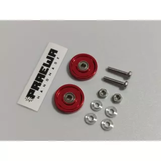โรลเลอร์ 13mm แบบตัน ลื่นไหล ยอดนิยม - Mini4WD 13mm Aluminum Ball-Race Rollers (Ringless)