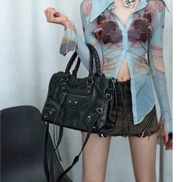 BLSTYLE  หนังชามัว หมุดรมดำ รุ่นขายดี หนังสวยสุด