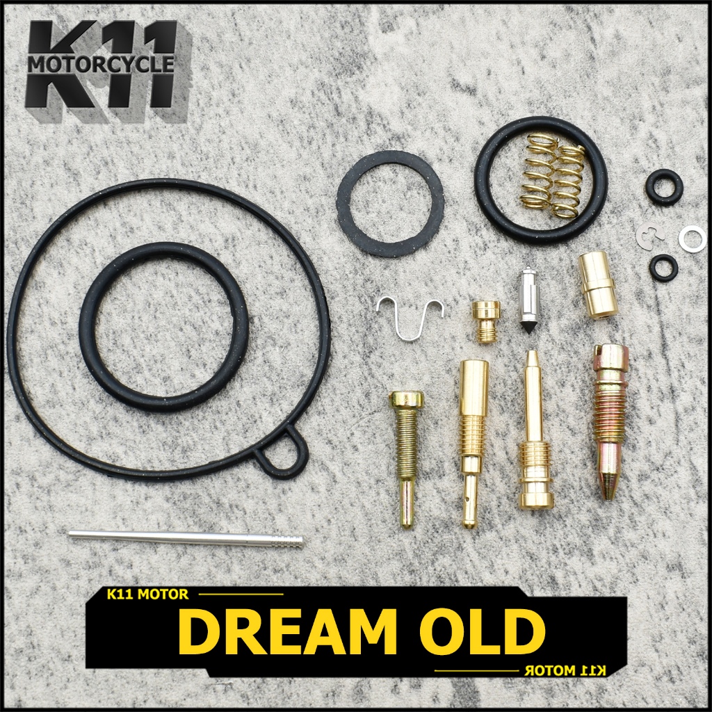 ชุดซ่อมคาร์บู Dream old ซ่อมคาร์บูเรเตอร์ ครบชุด สินค้าโรงงาน อย่างดี ตรงรุ่น ใส่แทนเดิมได้ พร้อมส่ง