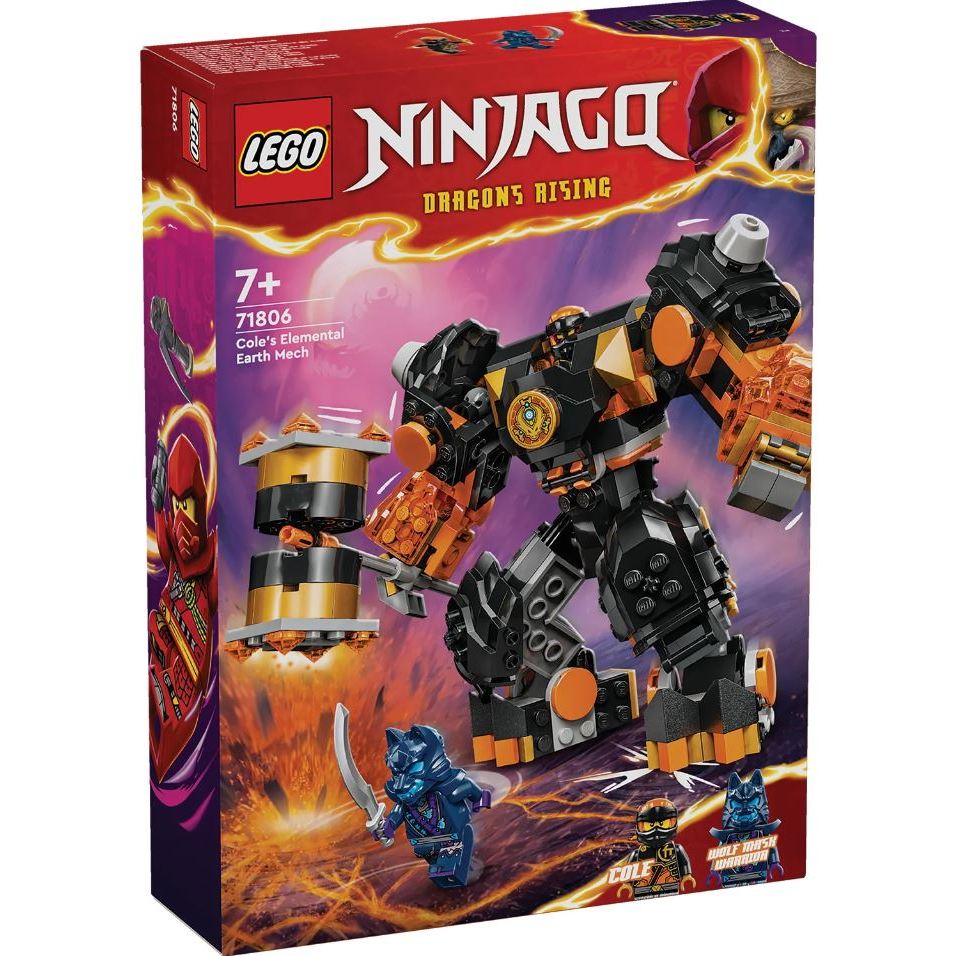 LEGO® NINJAGO® Cole's Elemental Earth Mech 71806