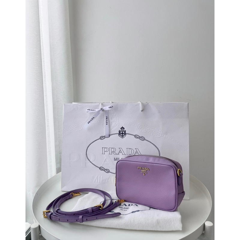 ❌SOLD❌Prada Saffiano Lux Leather Mini Camera Crossbody Bag