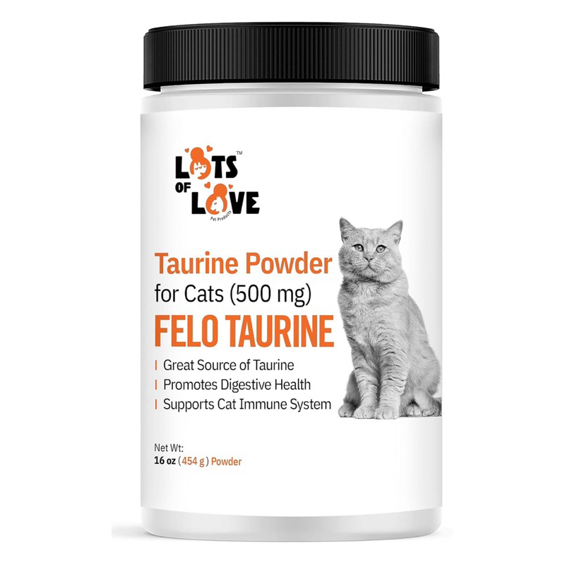 (454 G) ทอรีนสำหรับแมว FELO Taurine - Taurine Supplement for Cats, Taurine for Cats, Taurine Powder 