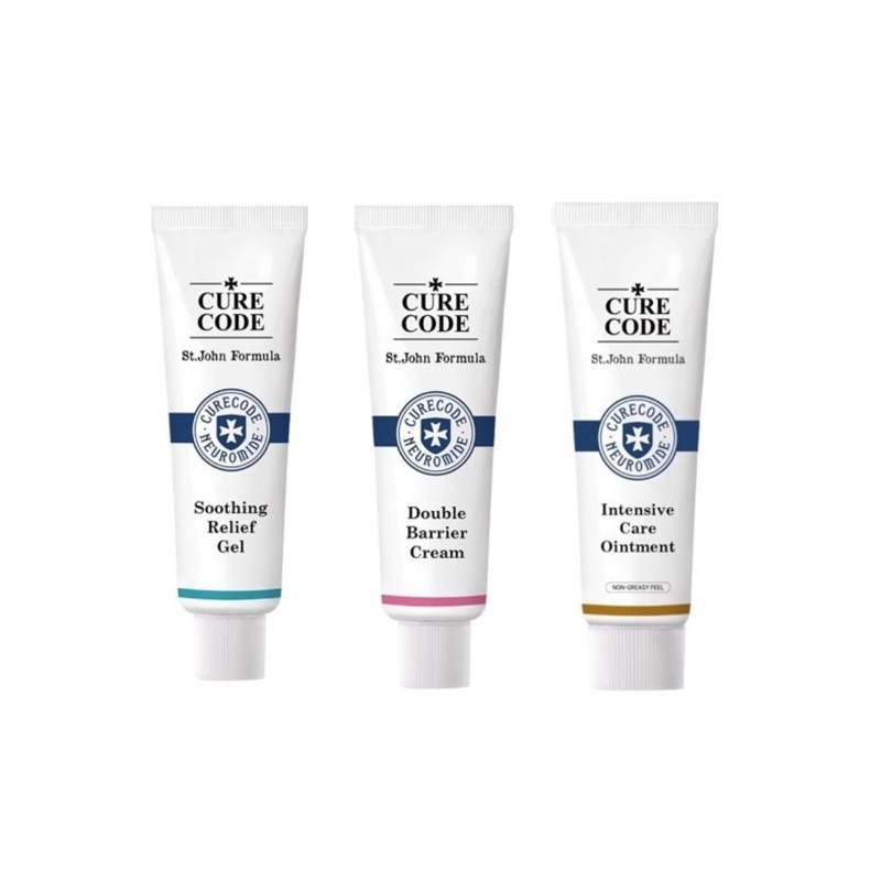 ✨พร้อมส่ง✨| CURECODE Double barrier cream / Soothing relief gel / Intensive care ointment 80 g. ครีม