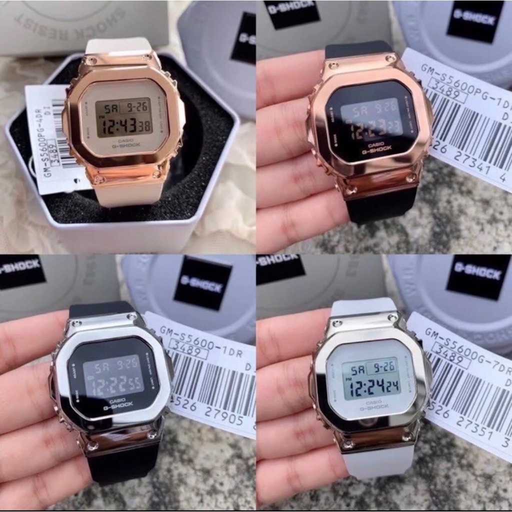 นาฬิกา หัวเหล็ก GM-5600 นาฬิกาทรงสปรอต นาฬิกาผู้ชาย ฟรีกล่องเหล็ก