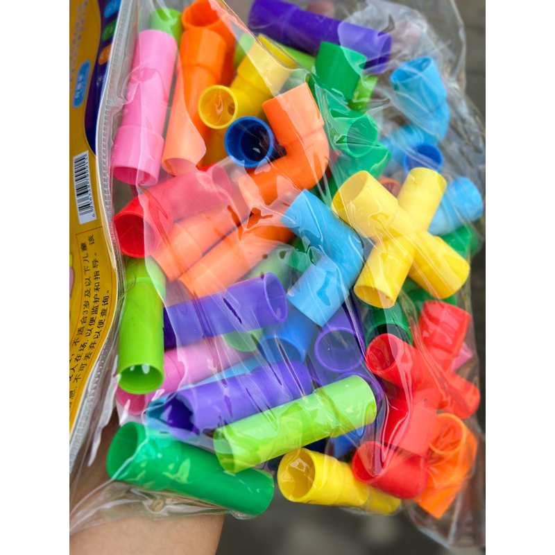 ตัวต่อท่อเสริมจินตนาการสีสดใส สินค้าอยู่ไทย