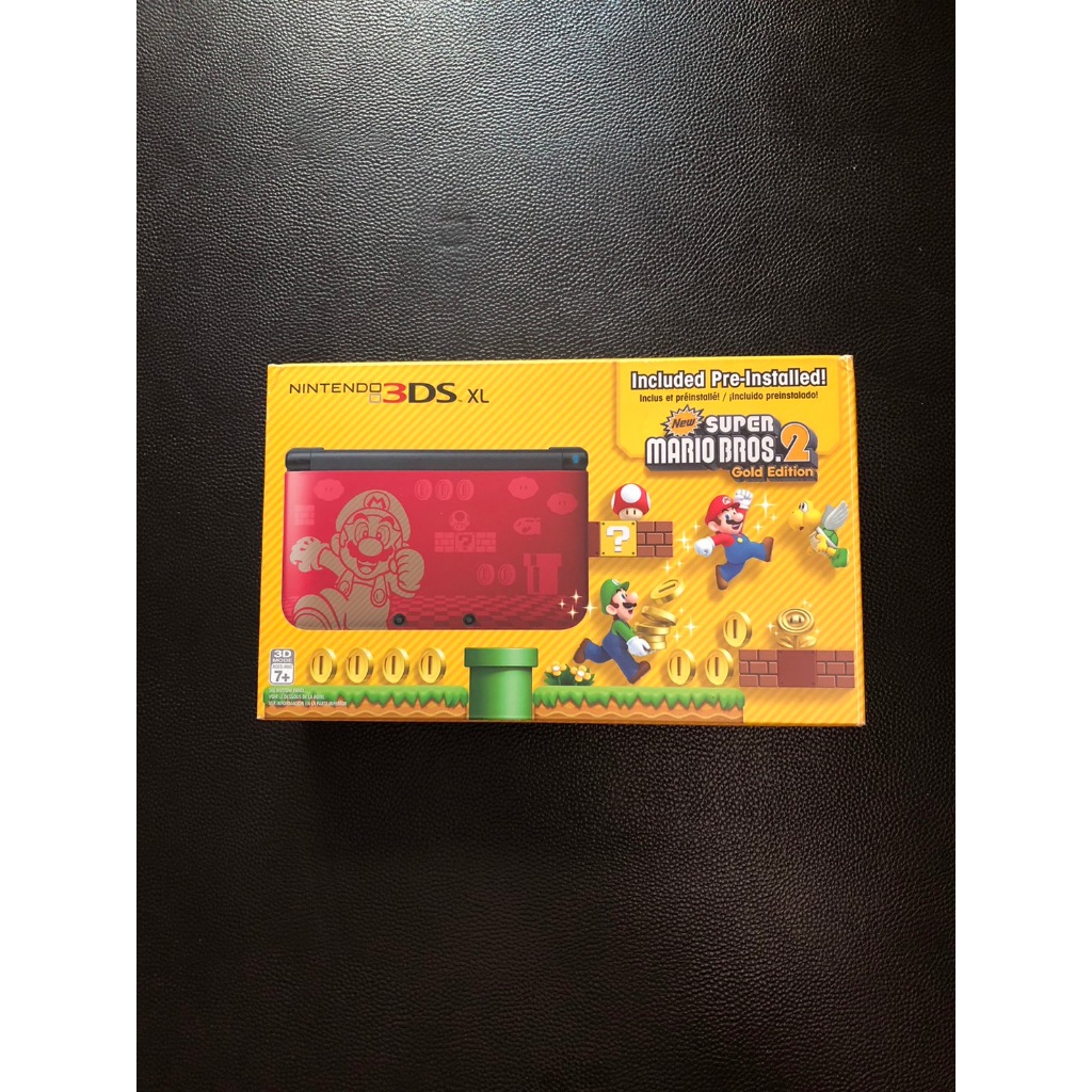 Nintendo 3DS XL Super Mario Bros 2 Gold Limited Edition Usa