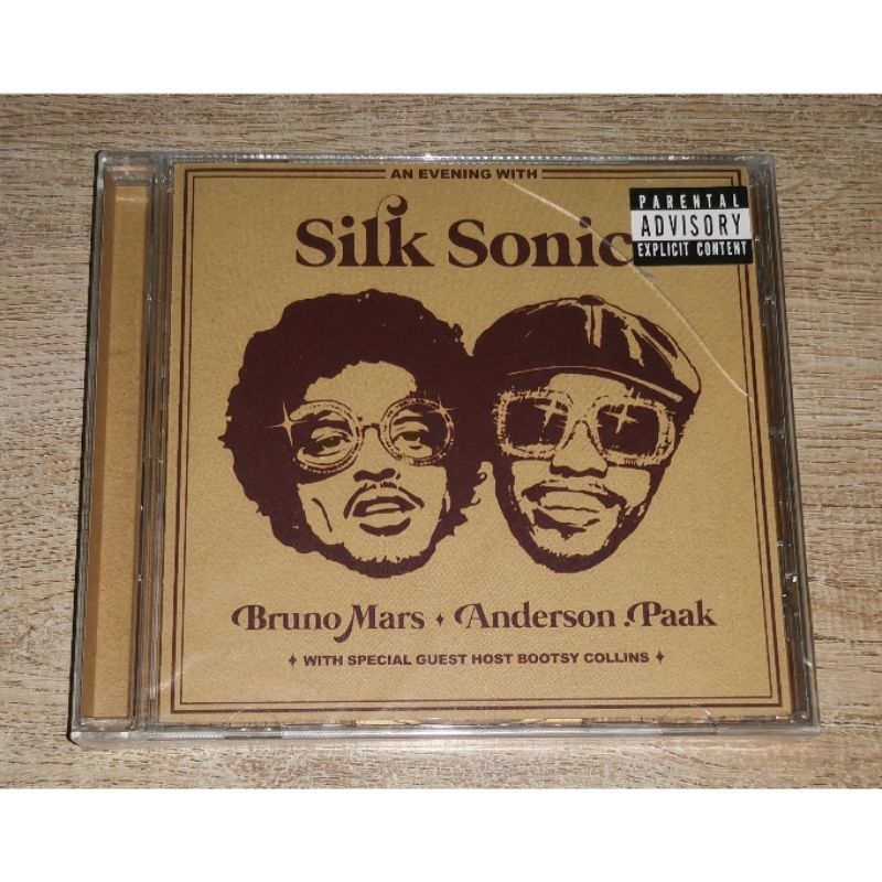 Bruno Mars x Anderson Paak With Special Guest Host Bootsy Collins ซีดี CD Album Silk Sonic Sealed