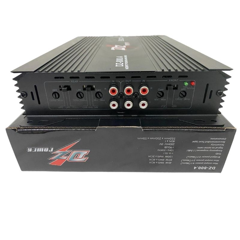 เพาเวอร์แอมป์ AB4ch. DZ-800.4 2800W ขับเสียงกลาง+เสียงแหลมได้8-16ดอก แรงมาก - รูปที่ 5